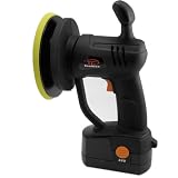 Tooluxe Super-Duty Powerful Cordless 24-Volt Random Orbital Polisher with 8 SM Arnold Buffing Pad and Carry Case - Great Gift!