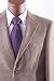 Men's Single Breasted 2 Button Tan Sport Coat with Center Vent