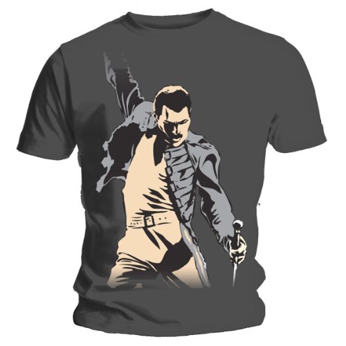 Mens T-Shirt Queen One New Freddie Grey 4672TSCPX X-Large