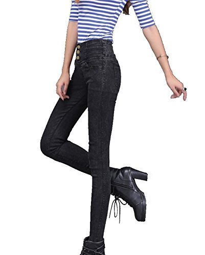 うんきい デニム コットン レディース レギンス スリム タイト カッコイイ 黒 ブラック ジーンズ カジュアル 秋 春 大人 無地 デート 通学 シンプル 普段着 足長効果 美脚 デート