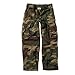 Rothco Kids Vintage Paratrooper Fatigue Pants – Outdoor Camouflage Hiking Cargos – Woodland Camo