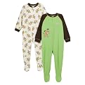 Toddler Boys' Just One Year Puppy Blanket Fleece - Brown/Green