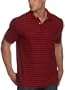 Nautica Men's Short Sleeve Stripe Polo,Red Chili,XX-Large