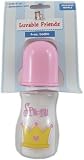 4 oz. Printed Bulb Bottle (silicone nipple), Pink