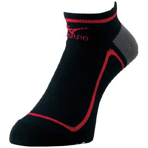 MIZUNO（ミズノ） ランニングアクセサリー レーシングソックス 25ー27 ブラック／レッド 2012春夏