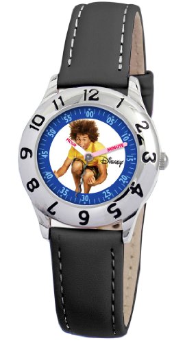 Disney Kinder-Armbanduhr Disney High School Musical Chad Lernuhr schwarz Leder 0803C009D84 Preisvergleich