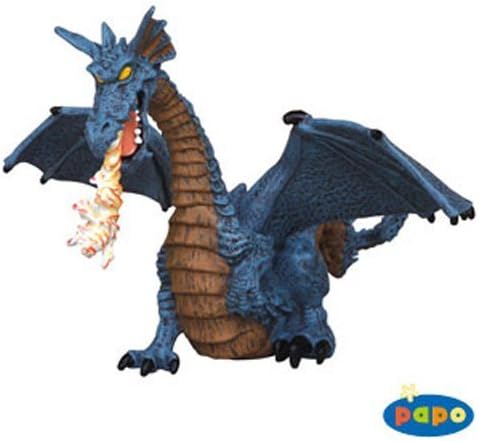 WINGED GREEN DRAGON WITH FLAME PAPO by Hotaling Imports