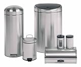 Click for more about Brabantia Canister 1.7L Matt Steel with Matt Black Lid - Brabantia (UK) Ltd.
