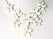 Bridal Wedding Spring Cream Color White Cute Flower Crystal Rhinestone Necklace