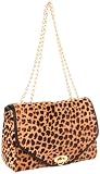 Pietro Alessandro Shoulder Bag,Tan Leopard,One Size