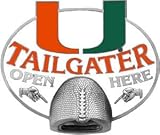 Miami Hurricanes Logo Bottle Opener Hitch Cover Plug
