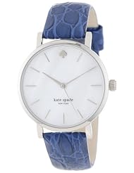 kate spade new york Womens 1YRU0193 Stainless Aster Embossed Croc Metro Watch