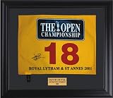 David Duval - 2001 British Open Pin Flag - Autographed