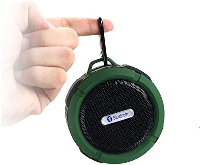 CotteeTM [Waterproof&Shockproof] 5W Bluetooth Speakers 3.0/Shower Speakers with Bulit-in Microphone, Handsfree Speakerphone and Dedicated Removable Suction Cup Compatible with iPhone 6 plus, 6, 5s,5c,5, 4s,4,Samsung Galaxy S5, S4, S3, Note 4, Note 3, Note 2, HTC, LG, Sony and most cell phones,MP3 players, PDAs and Any other Device with Bluetooth Function - Army Green