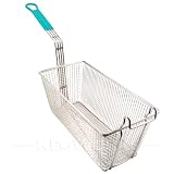 Deep Fryer Basket - Large - Green Handle