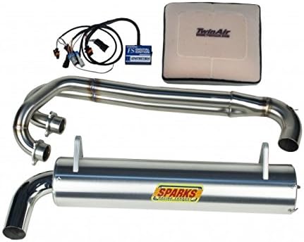 Sparks Racing X6 Stainless Steel Exhaust Orange Polaris Rzr 900 Rzr900 + Dynatek + Air Filter