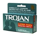 Trojan Ultra Thin Condoms Vibrating Ring, 13-Count
