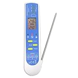 BYKES Dual Temp Super Fast Waterproof Professional IR/Thermocouple Thermometer (Upto 626°F)