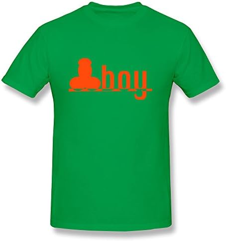 PTHF Men's Cock Boy Short Sleeve Tee Shirt M ForestGreen