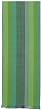 Durable Hand Woven 100% Cotton Colorful Green and Blue Striped Table Runners 12x72 Inches Set of Two
