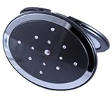 Danielle All That Glitters Oval Compact with Swarovski Crystal 5X, Platinum