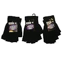 3 Pairs Mens Fingerless magic gloves
