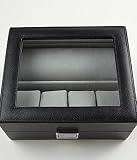 Men's Black Leather Watch Case