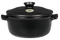 Runder Schmortopf / Bräter Ø 20 cm 2,5 l schwarz