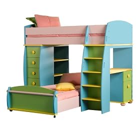 Powell Sunday Funnies Loft Bunk Bed