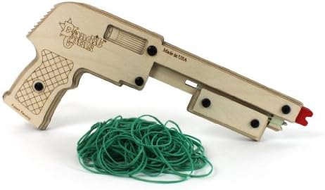 Rubber Band Gun - Build It Yourself Craft Kit - Pump-Action Outlaw Shotgun - Rapid Firing Mode! - By Bandit Guns - Made in USA