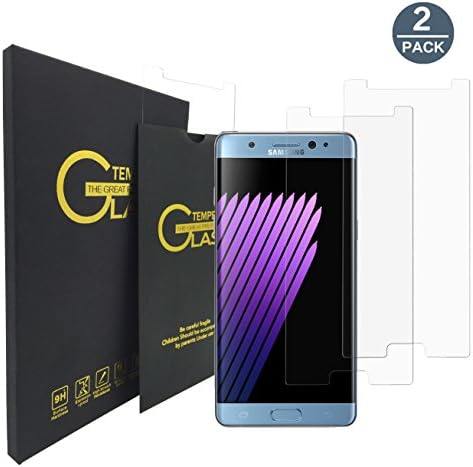 [2 Pack] Galaxy Note 7 Screen Protector, Little battery Screen Protector [Tempered Glass] HD Clear Ballistic Glass Screen Protector Note 7 - Protect Screen From Drop and Scratch