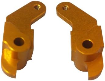 Alloy Steering Blocks for 1:10 RC Team Associated RC10 - Gold