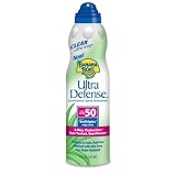 Banana Boat Ultra Defense Ultra Mist Clear SPF 50 Sunblock 6fl ounces, 6-Ounce Bottles (Pack of 3)