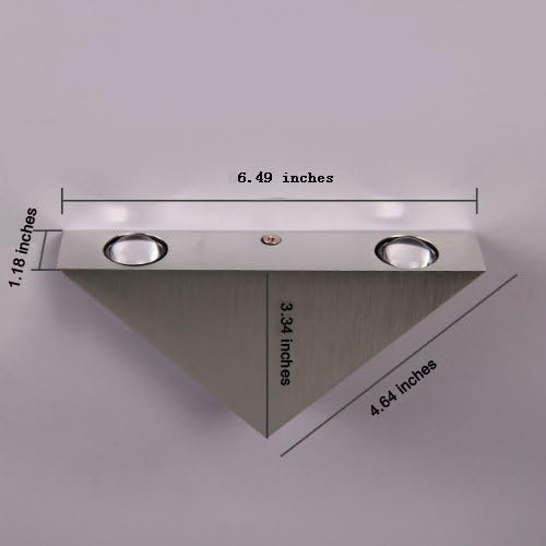 Cmyk® Aluminum Modern Wall Sconce Triangle Designed 3w LED Warm White