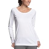 Reebok Women's Play Dry Training Long Sleeve Top,White,Large