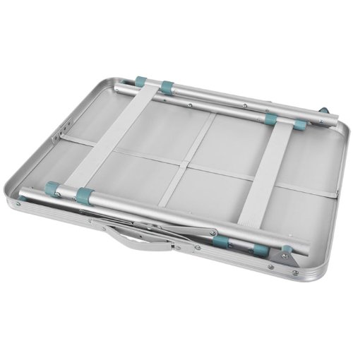 Table pliable et réglable en hauteur pour pique-nique, table valise de camping et de jardin en aluminium, 8816-B