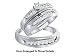 14k. Gold Stunning 3 Pc. Genuine .43 Ctw. Diamond Wedding Set for Him and Her