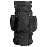 from Mil-Tec Military Rucksack Recon Backpack Army Bergen Hiking Camping Trekking 88L Black