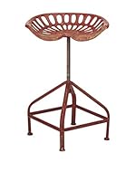 Metal Loft Taburete New York Loft Rojo