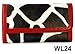 Red Giraffe Print Clutch Wallet with Checkbook Holder in Choice of Trim Colors