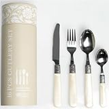 Vintage style 16 peice Cutlery Set, Ivory