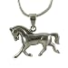 Handmade Horse Sterling Silver Pendant with Chain 1 inch