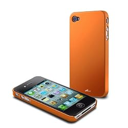 Acase(TM) iPhone 4 and 4S Superleggera flamingo fit case for iPhone 4 4S (Orange) (Fit AT&T and Verizon and Sprint iPhone 4 4S)