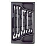 バーコ:BAHCO ラチェット・コンビネーションレンチセット 【セット内容】【8、9、10、12、13、17、18、19の8本組セット】