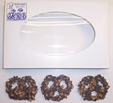 Scott's Cakes 1/2 lb. Dark Chocolate Covered Pretzel with Chocolate Chips & Peanut Butter Chips in a White Gourmet Box