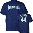 Richie Sexson Majestic Player Name and Number Navy Seattle Mariners Youth T-Shirt