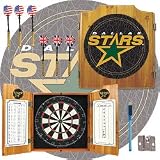 NHL Dallas Stars Dart Cabinet includes Darts and Board
