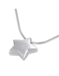 VINANI brand Germany 925 Sterling Silver Women Pendant Magic Star with Snake Chain Necklace AMS