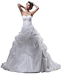 A-line Organza Lace Dropped   Waistline Floor Length Sweetheart  Dress