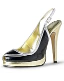 Peep-toe slingback pump